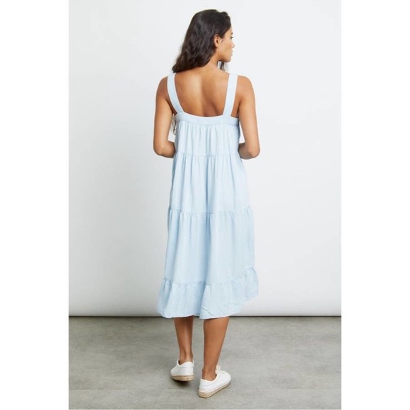 Rails Light Vintage Amaya Midi Dress Medium Sleeveless Tank Baby Blue - Picture 2 of 9